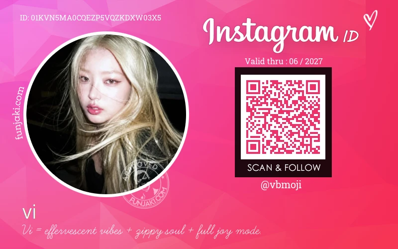 Instagram ID Card