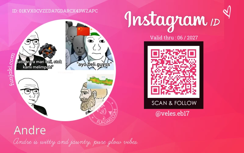Instagram ID Card