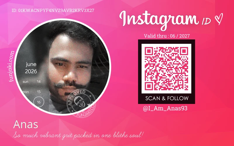 Instagram ID Card