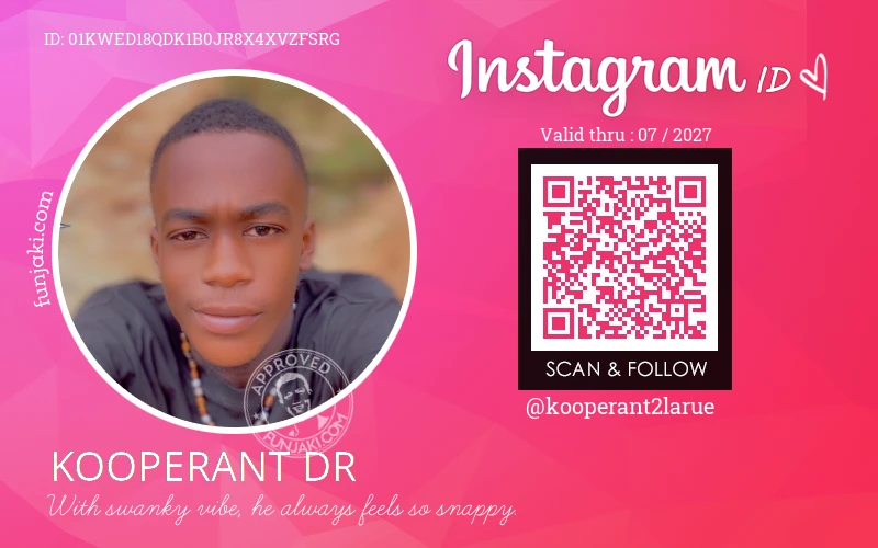 Instagram ID Card