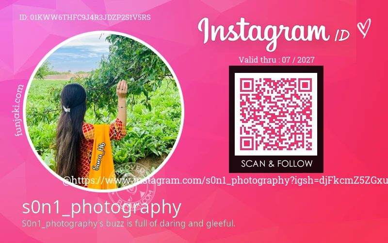 Instagram ID Card