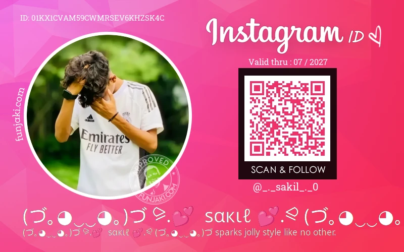 Instagram ID Card