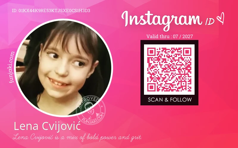 Instagram ID Card