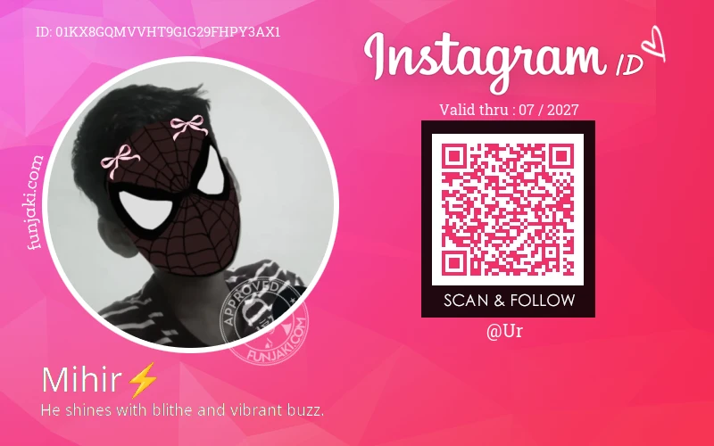 Instagram ID Card