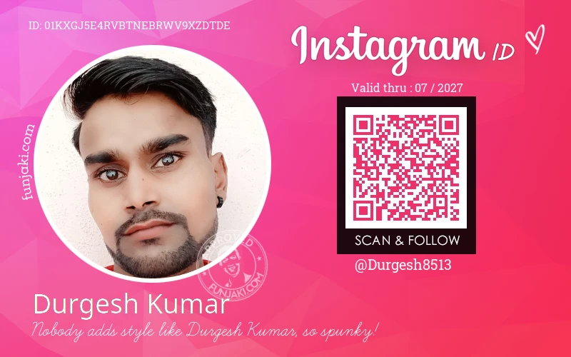 Instagram ID Card