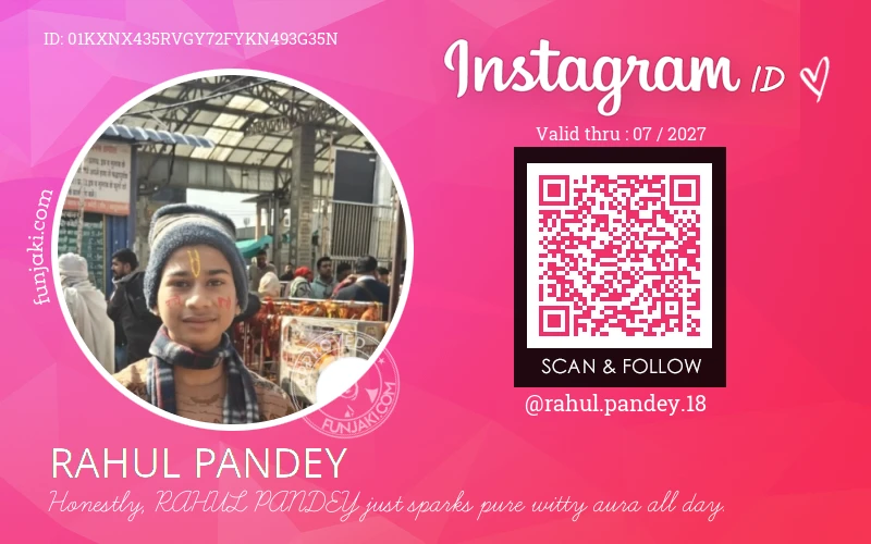 Instagram ID Card