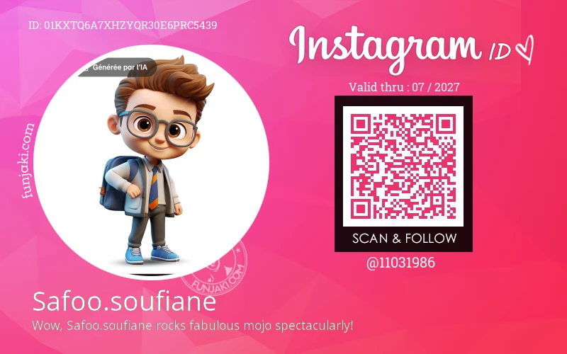 Instagram ID Card