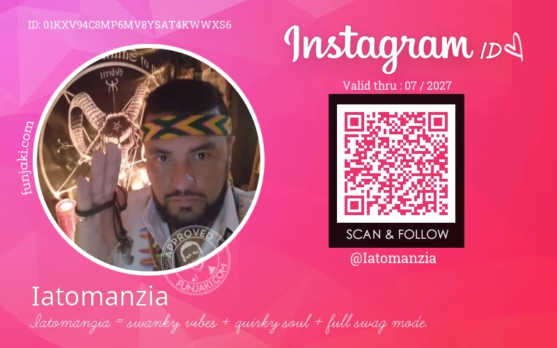 Instagram ID Card