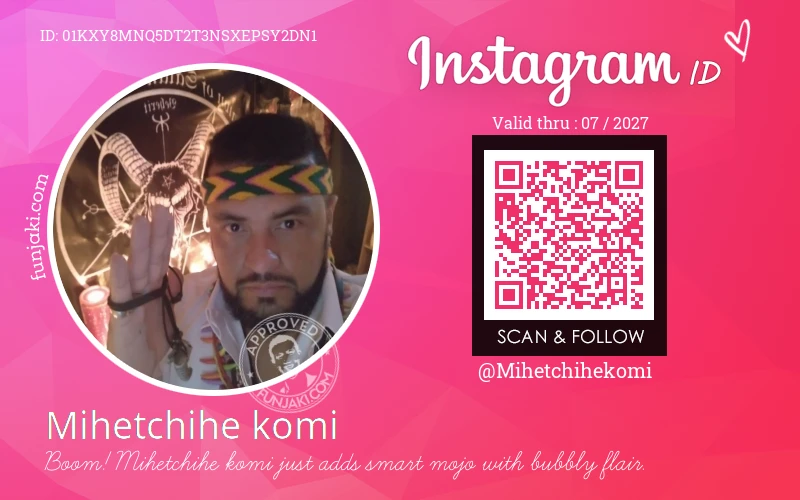 Instagram ID Card