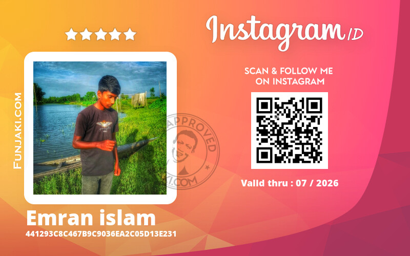Instagram ID Card