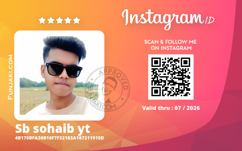 Instagram ID Card