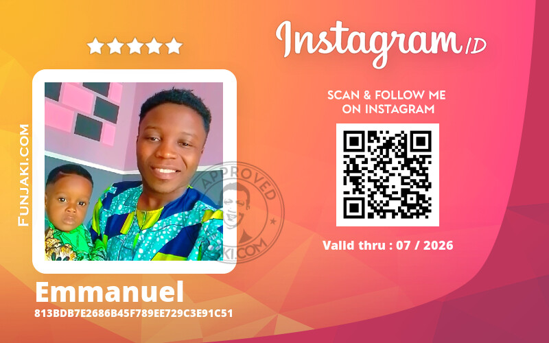 Instagram ID Card